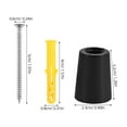 thumbnail image 2 of LOLIPPYY 1Set Black Vertical Wall Mount Snowboard Holder Ski Storage Rack Clip, 2 of 6