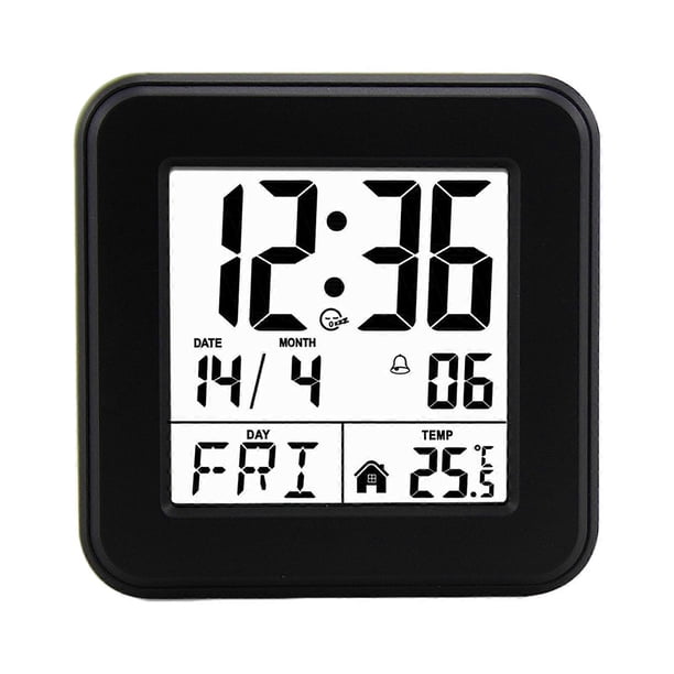 Multifunctional Alarm Clock with Temperature Sensor and Nightlights for Children and Teens