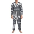 thumbnail image 3 of Fotbe Coffee Is Always A Good Idea Pattern Long Sleeve Pajama Set for Men,Sleepwear Set,2-piece Loungewear Set,Soft PJs Comfy Nightwear with Pockets-Large, 3 of 7