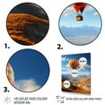 thumbnail image 3 of Designart "Horizon Beyond Orange Hot Air Balloon Adventure II" Hot Air Balloon Floater Framed Canvas Wall Art, 3 of 7