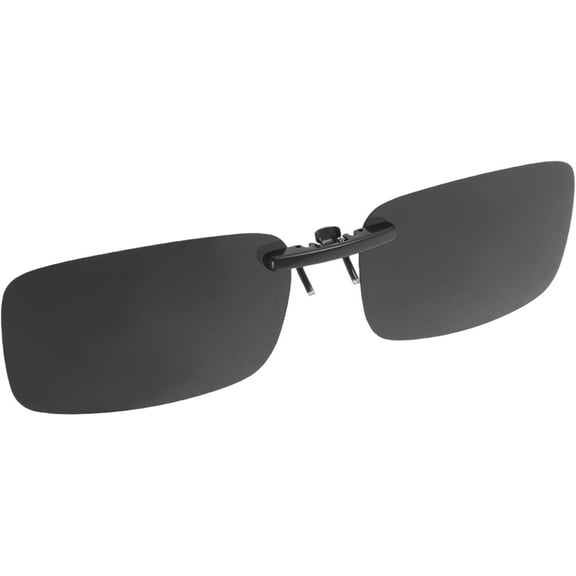 Yoqb Clip-on Sunglasses Clip on Sunglasses Women Rimless Polarized Sunglasses Clip Snap Sunglasses Flip on Sunglasses Clip on Sunglasses for Eyeglasses Clip on Shades Black A110