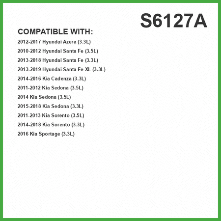 ECOGARD S6127A Cartridge Engine Oil Filter for Synthetic Oil - Premium Replacement Fits KIA SORENTO 3.3L 2014-2018