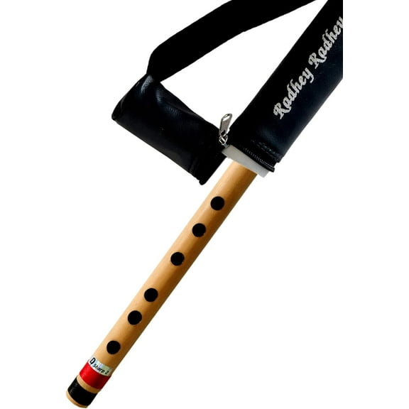 Musical Combo Flutes D Sharp 6 Hole (16 Inch) & F Sharp (14 Inch) Bamboo Flute Bansuri with Flute Carry Bag Free By Indian Collectible