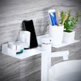 thumbnail image 4 of Organizador de Almacenamiento NikouMX Estante de Baño Aluminio Espacial Blanco, 4 of 8