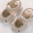 thumbnail image 2 of Sandalias de verano para niños pequeños, suela suave que evita resbalones, zapatos de primeros pasos con punta cerrada para niños y niñas, sandalias de oso, talla de suela 13 (longitud interior 1, 2 of 5