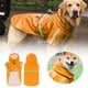 thumbnail image 1 of Impermeable para mascotas Impermeable cortavientos con capucha y tiras reflectantes Poncho para perros medianos y grandes de 4,5 a 8 kg, 1 of 6