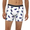 thumbnail image 2 of Men'S Boxer Briefs, Eggplant Cartoon Soft And Breathable Mens Underwear Boxer Briefs With Widen Waist, 2 of 2