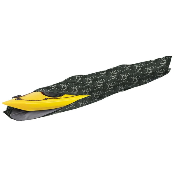i COVER 10ft Kayak Cover- Water Proof Heavy Duty Kayaks/Canoe Covers Fits Canoes or Paddleboards up to 10ft Long and Beam Width up to 27in, Camo
