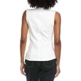 thumbnail image 2 of Gracia womens  Ruffle Flower Detail Tank, m, White, 2 of 3