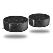 Skin Wrap Decal Set 2 Pack for Amazon Echo Dot 2 - Stardust Black (2nd Generation ONLY - Echo NOT INCLUDED)