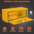 thumbnail image 3 of BeesClover Heavy Duty Steel Truck Tool Box with Lock, Underbody Storage Chest, Waterproof & Low-Profile Design for Secure Tool & Gear Organization in Truck Beds, RV, or Trailer, 3 of 8