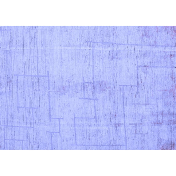 Ahgly Company Indoor Rectangle Oriental Blue Modern Area Rugs, 5' x 7'