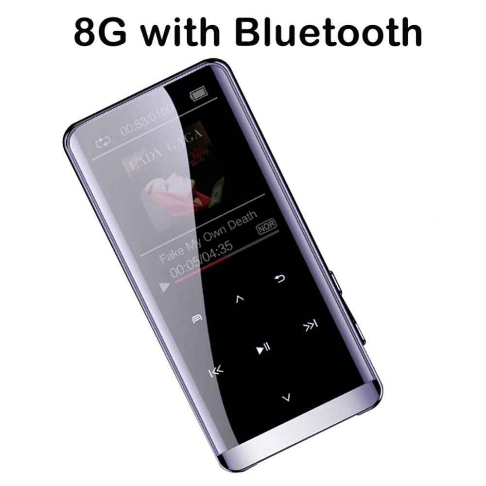 8GB Lossless HiFi Bluetooth MP4 Player Touch Screen Ultra-thin w/ FM Radio IPX4 
