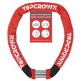thumbnail image 1 of Candado de cadena para bicicleta Topcrown de 100 cm, metálico, combinación de 5 dígitos, 1 of 6