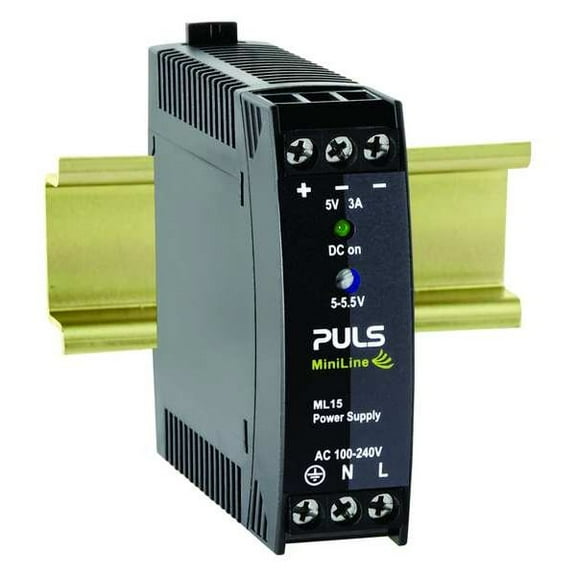 Puls DC Power Supply,Plastic,5 to 5.5VDC,15W ML15.051