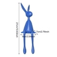 thumbnail image 6 of Opolski Premium Resin Handcrafted Sitting Rabbit Figurine - Durable Abstract Easter Home Decor, Tabletop Shelf Decoration, Gift for Holidays & Housewarming, 6 of 8