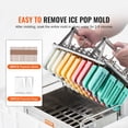 thumbnail image 4 of VEVOR Moules à Popsicles Commerciaux, 40 Moules à Popsicles à Tête Ronde à double Fente, Moules à Popsicles en Acier Inoxydable, Support de Moule pour Sorbetière, avec 50 Bâtonnets de Popsicles et Sac, 4 of 9