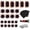 Orange, variant on erfcxs Bike Tire Kits Inner Tube Puncture Patch Kits 24 PCS Vulcanizing Metal Rasp For Inflatable Dinghies ATVs BMX And Motorcycles