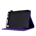thumbnail image 3 of Tablet Case for Amazon Fire 7 12th Gen 2022, Embossed Tree Pattern PU Leather Book Style Smart Auto Wake/Sleep Cover with Stand Card Slots Magnetic Clasp Shockproof Case, Purple, 3 of 9