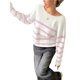 thumbnail image 2 of Suéter Corto de Cuello Redondo para Mujer, Larga, Tejido Grueso, Estilo Jersey, Ideal para Otoño Rosa y M, 2 of 7