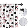 thumbnail image 4 of Blackout Kids Curtains,White Cow Bow Cloud Pattern Childrens Insulated Curtains Set Of 2,Bedroom Essentials,Toddler Room Decor 52x84in(132x213cm), 4 of 5