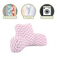 thumbnail image 2 of Coussin de Lecture Chevron Rose pour Bébé, 2 of 5