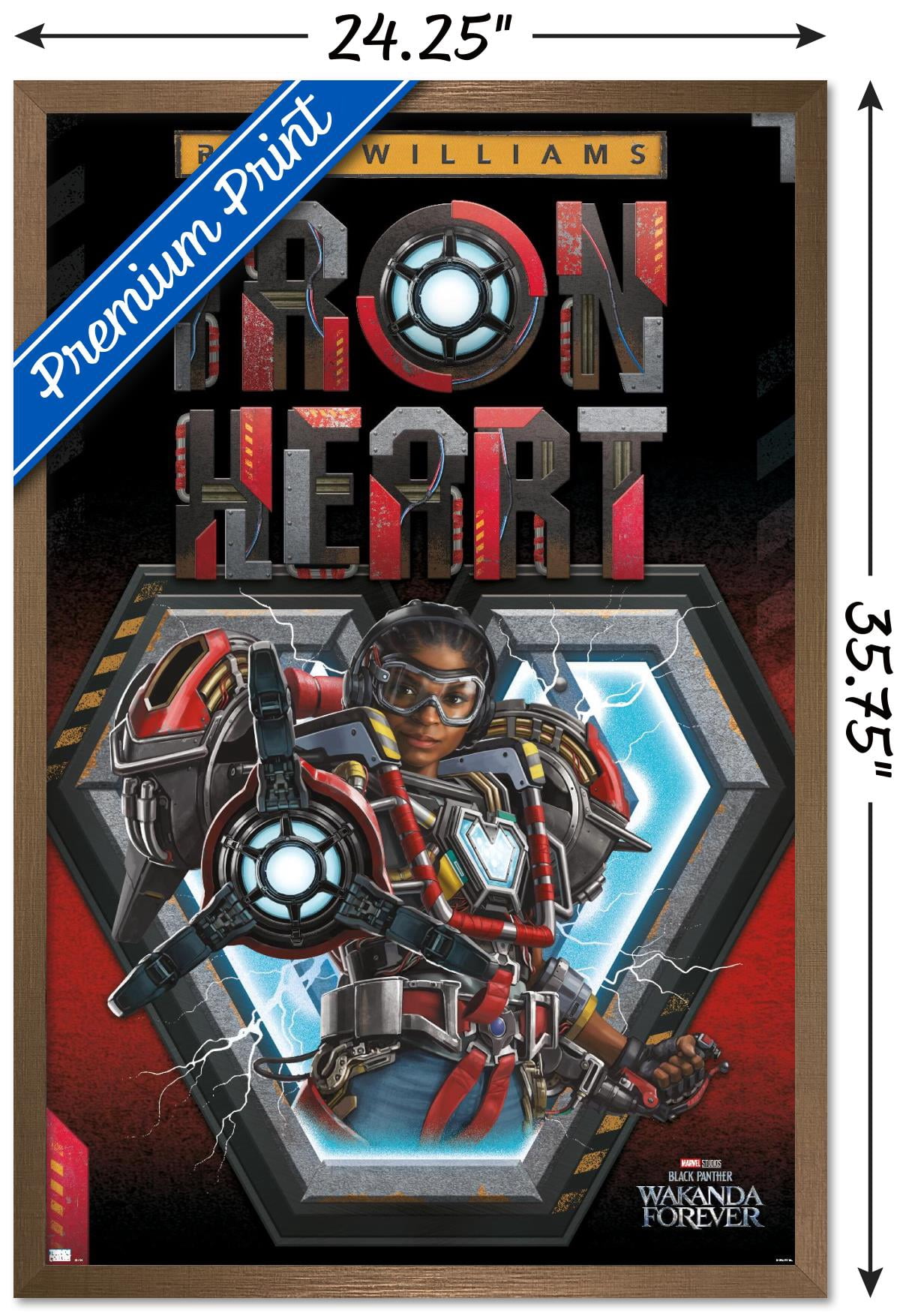 Marvel Black Panther: Wakanda Forever - Ironheart Wall Poster, 22.375" x 34" Framed