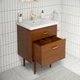 thumbnail image 4 of Water Creation Brandy 24" Integrated Sink Top Wood Vanity in Honey Walnut, 4 of 4