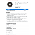 thumbnail image 2 of Drive Belt Tensioner Pulley - Compatible with 2009 - 2010 Volkswagen Routan 4.0L V6, 2 of 2