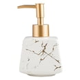 thumbnail image 1 of Dispensador de jabón líquido de cerámica para baño, 260 ml, bomba vacía Blanco1, 1 of 8