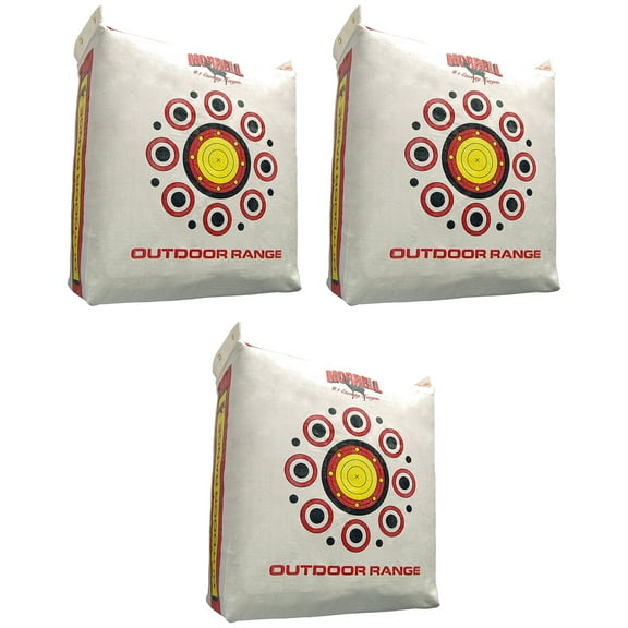 Morrell Outdoor Range Adult Field Point Archery Bag Target, 3 Pack, White