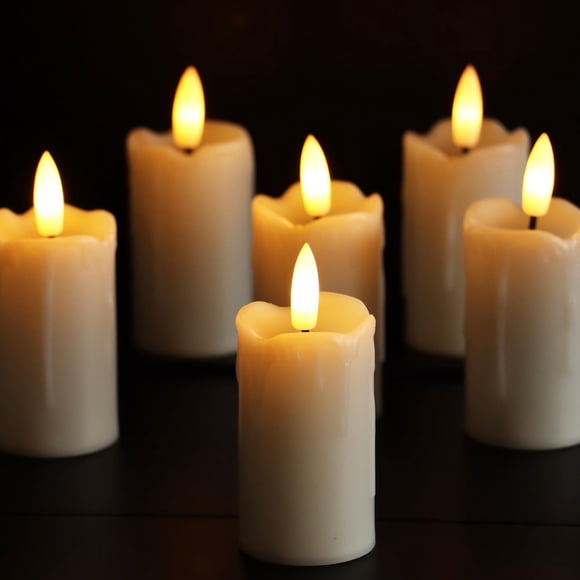 Temporizador LED votivas sin llama Lamp CANDLE CHOICE, paquete de 6
