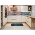 thumbnail image 6 of Ahgly Company Machine Washable Indoor Square Abstract Night Black Area Rugs, 7' Square, 6 of 7