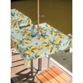 thumbnail image 2 of Outdoor Tablecloth with Umbrella Hole for Patio/Picnic/Party/Camping, Summer Lemon Waterproof Table Cloth Square Cover Washable, Tropical Botanical Leaves Light Green (54"x 54"), 2 of 8