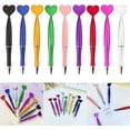 thumbnail image 2 of 6 Pcs Ballpoint Pens Heart Shaped Writing Pens 1.0mm Pens Journaling Pens Wedding Pens for School Office Party, 2 of 4
