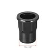thumbnail image 3 of M10 Rivet Nuts, Thread Half Hexagonal Carbon Steel Zinc-Plated Flat Head Threaded Insert Nut Black 50 Pcs, 3 of 7