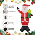 thumbnail image 4 of 8 Ft. Red Plastic Inflatable Santa, 4 of 5