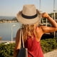 thumbnail image 5 of Sombrero de copa con borde de hierba rota para hombre y mujer, circunferencia de 56-58 cm, sombrero de verano, protector solar, transpirable, sombrero de jazz, 5 of 5