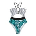 Womens Plus Size Bathing Suit Swimsuit Front Ruched Swimwear