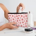 thumbnail image 7 of Cauagu Strawberry for Tyvek Makeup Bag,Reusable Travel Cosmetic Bag Women Organizer Toiletry Bag Birthday,Gifts for Women Girlfriend Mom Teacher 6.5’’*8.9’’, 7 of 7