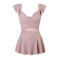 thumbnail image 4 of Traje de baño con falda para mujer, traje de baño de moda con escote en V profundo, vestido de ligero para mujer, ropa de playa para vacaciones, SG, 4 of 7