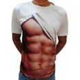 thumbnail image 4 of Camiseta Estampado 3d Músculos Para Hombres, 4 of 4