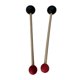 thumbnail image 3 of 2 piezas de mazos para cuencos tibetanos, de doble cabeza, multiusos, con agarre cómodo para percusión. redondo negro y rojo, 3 of 9
