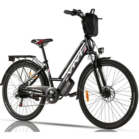VIVI 350W Electric City Bike, 26″ Adults Electric Bicycles