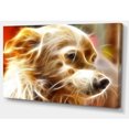 thumbnail image 2 of Tête de Chien Brun Lumineux - Art Mural sur Toile, 2 of 3