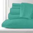 thumbnail image 3 of Premium Home Collection Microfiber Soft Cooling Bed Sheet Set - 6 Piece, King, Turquoise, 3 of 7