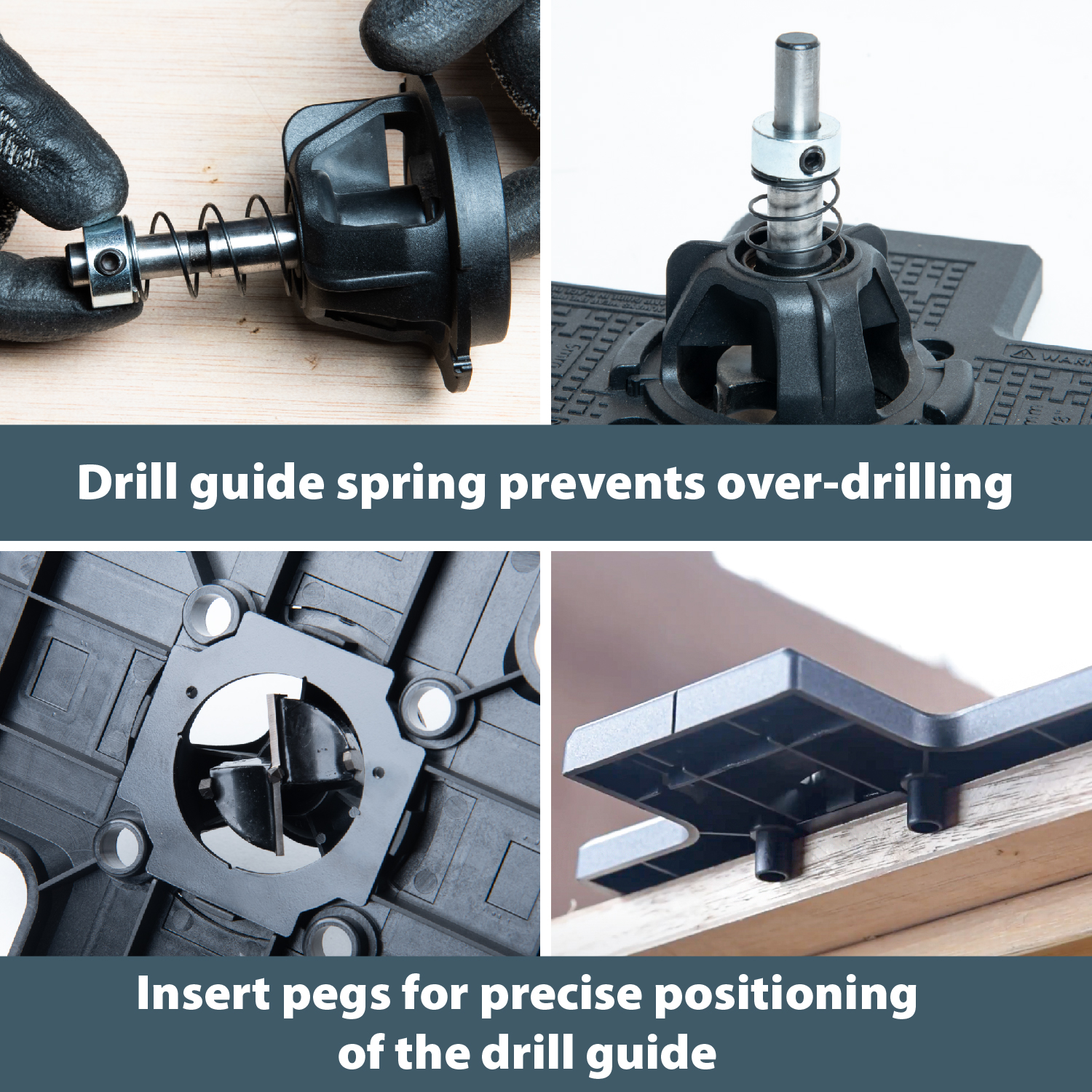POWERTEC Cabinet Hinge and Hardware Jig Kit, Concealed Hinge Jig and Precision Marking System for Installing Pulls, Knobs, Handles on Cabinet & Drawer, and Cabinet Hinges Installation (72224N)
