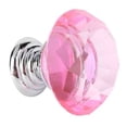 thumbnail image 4 of WALFRONT 10PCS Crystal Glass Cabinet Knobs 30mm Diamond Shape Drawer Kitchen Cabinets Wardrobe Dresser Door Cupboard Pulls Handles Pink, 4 of 7