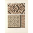 thumbnail image 2 of Jules Bourgoin 11x14 Black Ornate Wood Framed Double Matted Museum Art Print Titled: The Elements of Arabic Art Pl 198 (1879), 2 of 5