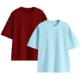 thumbnail image 5 of YTDSCS Kids Boys Girls Summer T Shirts 3-14 Year Unisex 100% Cotton Short Sleeve Tops Toddler Crewneck Solid drop Shoulder Tees for Teenagers, 5 of 8